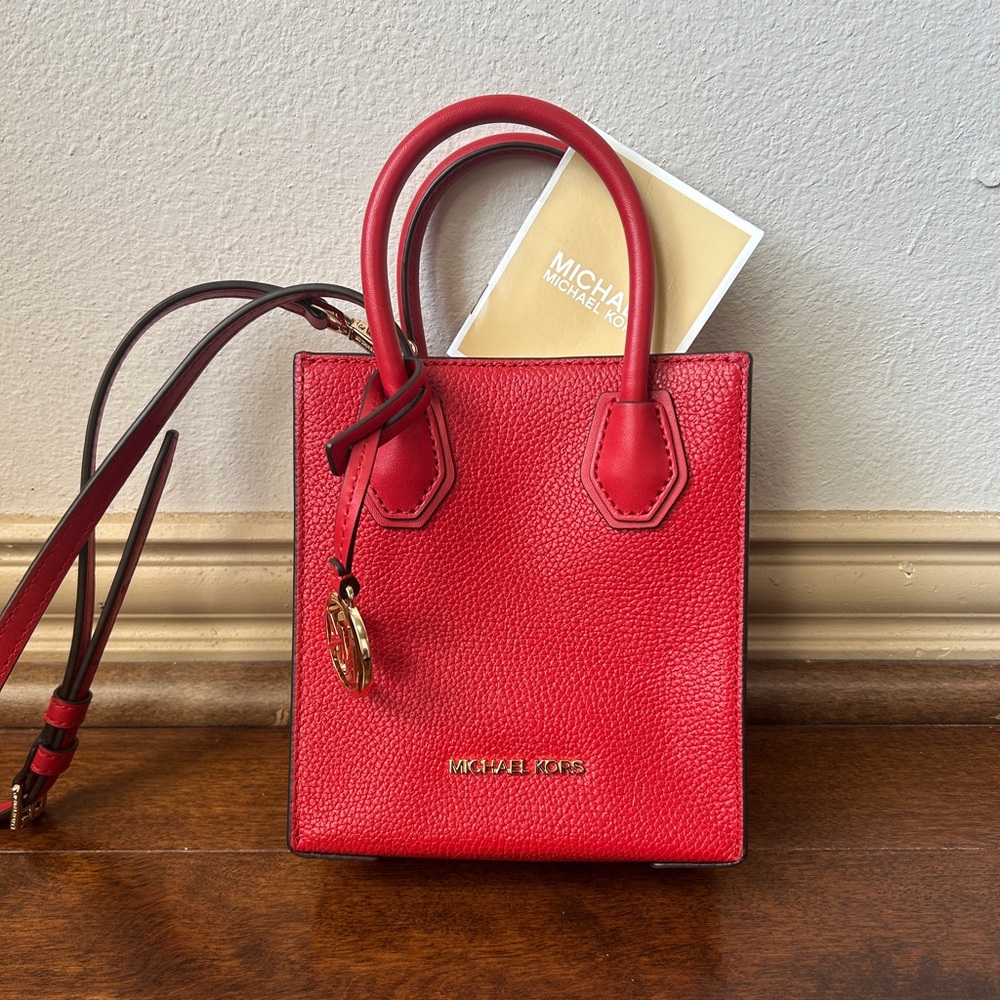 Michael Kors Red Mercer mini purse